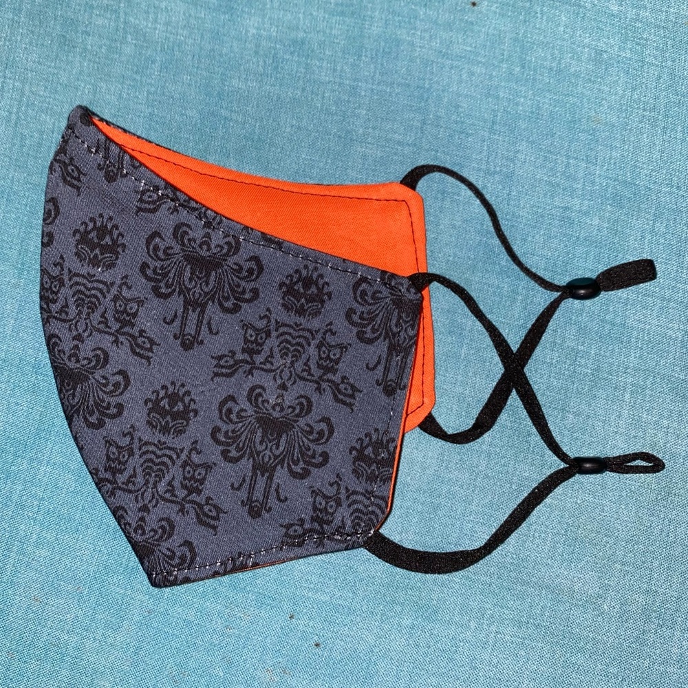 Haunted Mansion Wallpaper Face Mask
